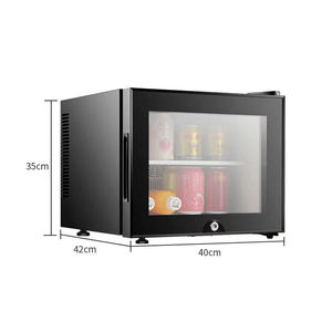 휴대용 20 리터 미니 바 차가운 음료 미니 유리문 냉장고 - Product Image 6