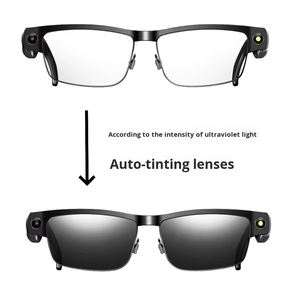 Lunettes intelligentes avec caméra 800W pour la reconnaissance intelligente des objets avec <span class=keywords><strong>traduction</strong></span> par IA, enregistrement vidéo et <span class=keywords><strong>traduction</strong></span> - Product Image 1