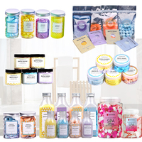 Vente en gros de bombes de bain effervescentes biologiques à base de sel de l'Himalaya, fleurs, adoucissant pour cuticules, manucure, pédicure