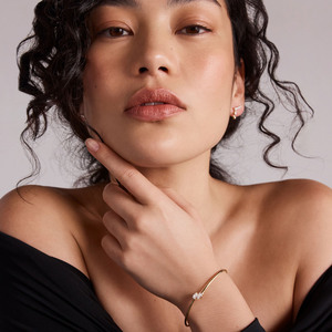 14k Gold Laboratory Grown Pear Cut Diamond <strong>Torque</strong> <strong>Bangle</strong> Fashion Designer <strong>Bangles</strong> for Women Minimalistic Bracelet <strong>Bangles</strong> - Product Image 3