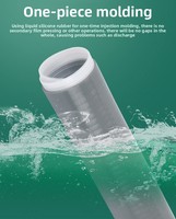 Câble isolant en caoutchouc silicone à trois conducteurs haute tension pour extérieur, à rétraction à froid, résistant aux hautes températures, à montage par trou