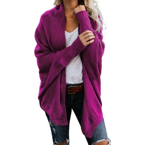Oferta de Fábrica: Nuevo Estilo Cárdigan de <span class=keywords><strong>Manga</strong></span> Murciélago para <span class=keywords><strong>Mujer</strong></span>, Talla Grande, Color Sólido - Product Image 3