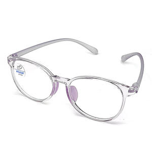 Montura de Gafas Ovalada Transparente Ultraligera TR90, Protección Anti Luz Azul, Unisex, Montura Completa, Lentes Acrílicas Danyang - Product Image 1