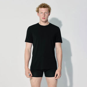 เสื้อยืดเมอริโนผสมสำหรับผู้ชาย เสื้อกีฬาระบายอากาศ แห้งเร็ว คุณภาพสูง แขนสั้น - Product Image 6