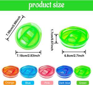 Factory Wholesale <b>Water</b> <b>Bottle</b> <b>Kid</b> Lids <b>Bottle</b> Tumbler Lids Colorful 12Oz 15Oz 20Oz Tumbler Colored Replacement Lid Manufacturer - Product Image 2