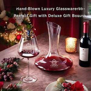 Copas de Vino de Cristal Transparente Retro Ecológicas Decoradas con Logotipo Personalizado, Capacidad de 500-700 ml para Vino Tinto, Blanco y Cabernet, Excelente - Product Image 2