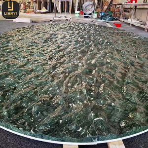 Commercial Building Decoration Liquid <b>Marble</b> Natural Stone Emerald Green <b>Marble</b> Water Corrugated <b>Marble</b> Slab - Product Image 1