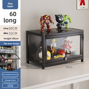 Vitrina de Bambú Transparente, Estante de Maquillaje a Prueba de Polvo, Exhibidor de <span class=keywords><strong>Lego</strong></span>, Caja Ciega, Almacenamiento de Modelos, Estantería para Libros, Muebles para el Hogar - Product Image 6