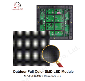 โมดูลจอแสดงผล LED กลางแจ้ง P6 ขนาด 192x192 มม. โมดูลจอแสดงผล LED SMD กลางแจ้ง 5000cd ป้ายดิจิตอล LED สำหรับการโฆษณา - Product Image 2