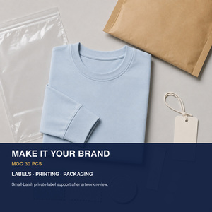 Vente en gros de t-shirts à manches longues pour hommes, couleur unie, col rond, 260 g, coton, polyester, élasthanne, tissu <span class=keywords><strong>Mamba</strong></span>, OEM personnalisé - Product Image 6