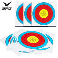 Cible en papier SPG Archery 40 cm demi-cercle pour ensemble arc et flèches, accessoires de chasse, tir et compétition en extérieur