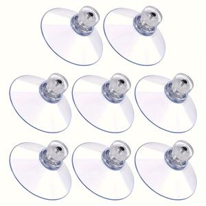 Gancho de Succión Transparente de PVC Ecológico de 4 cm, Tornillo M4/M6/M8, Almohadilla de Almacenamiento Antideslizante para Superficies de Vidrio Lisas - Product Image 2