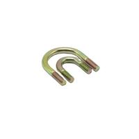 Support de tuyau en acier inoxydable coloré, collier de serrage pour camion, boulons en U M7