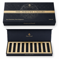 Boîte cadeau personnalisée en carton rigide magnétique style livre pour parfum, huile essentielle, soins de la peau, emballage cosmétique écologique en carton argenté avec insert en EVA