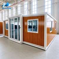 Maison mobile de luxe moderne personnalisable de 20 pieds, cabane, mini-maison, maison pliable, portable, préfabriquée, extensible, maison-conteneur