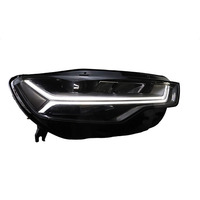 Phare LED automatique SJC pour Audi A6 C7 16-18 systèmes d'éclairage de voiture de lumière avant LED mise à niveau complète phare feux de jour