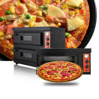 Horno de Pizza Eléctrico Comercial Grande de 2 Niveles