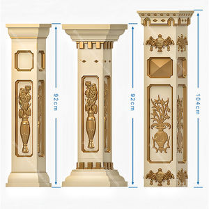 Moules en béton préfabriqué ABS de style européen pour villa murale, jardin, pilier en plastique pour balustre, nouveau design de garde-corps - Product Image 1