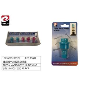 Tapón de vacío de silicona para botella de vino, 12 piezas, para la conservación de botellas de vino - Product Image 1