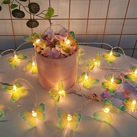 Schmetterlings-Lichterkette LED USB für Innen- und Außenbereich, Garten, Feiertage, Geburtstag, Hochzeit, Party-Dekoration