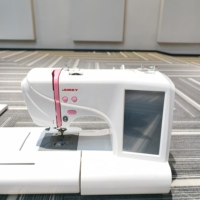 Machine à broder informatisée JUKKY ES5, machine à broder intégrée, taille de broderie 100*235mm, pour la broderie artisanale à domicile