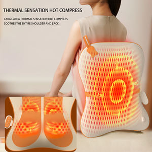 Tragbares Shiatsu-<span class=keywords><strong>Massage</strong></span> kissen mit Infrarot-Heizung zum Kneten von Rücken-und Büro-Taillen entlastung für den Heimgebrauch - Product Image 2