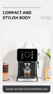 Machine à expresso automatique à écran tactile avec système d'eau chaude, démarrage en un clic pour usage domestique et hôtelier, café automatique - Product Image 5