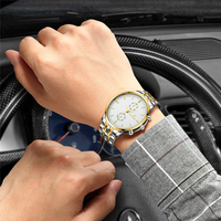 Montres pour hommes Nouvelle montre ORLANDO 001 Montre à quartz tendance pour hommes Plaqué argent or Acier inoxydable Montre-bracelet Masculino Relogio
