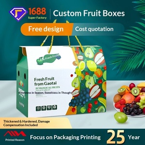 Fresh Fruit Gift Box Wholesale Paper Packaging <b>Crate</b> for Berries Apples & More - Product Image 4