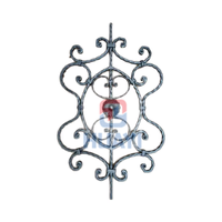Accesorios de Hierro Forjado para Escaleras, Placa Decorativa Geométrica de Hierro Forjado Hecha a Mano y Personalizada