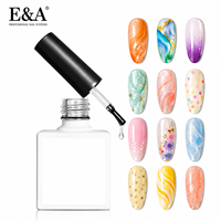 Makartt Blooming Use Clear Spreading Effect Marble Floral Designs DIY UV Gel Nail Polish - Longue tenue pour salon professionnel