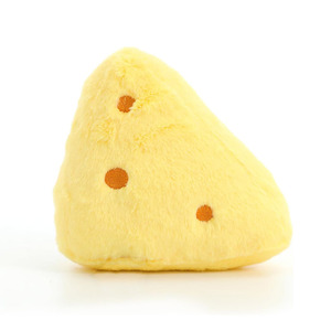 8598 Peluche a Forma di Formaggio con Faccina Sorridente e Gambe, Giocattoli Antistress Morbidi, Regalo Ideale per Amici - Product Image 4