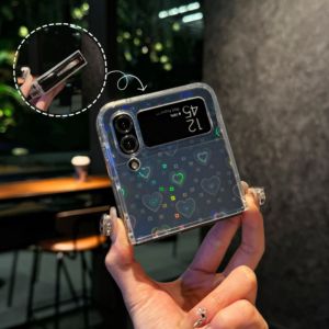 꽃 벚꽃 갤럭시 Z 플립 케이스-파스텔 그라데이션 소프트 매트 커버 전체 가장자리 보호 Z 플립 6/5/4 시리즈 - Product Image 5