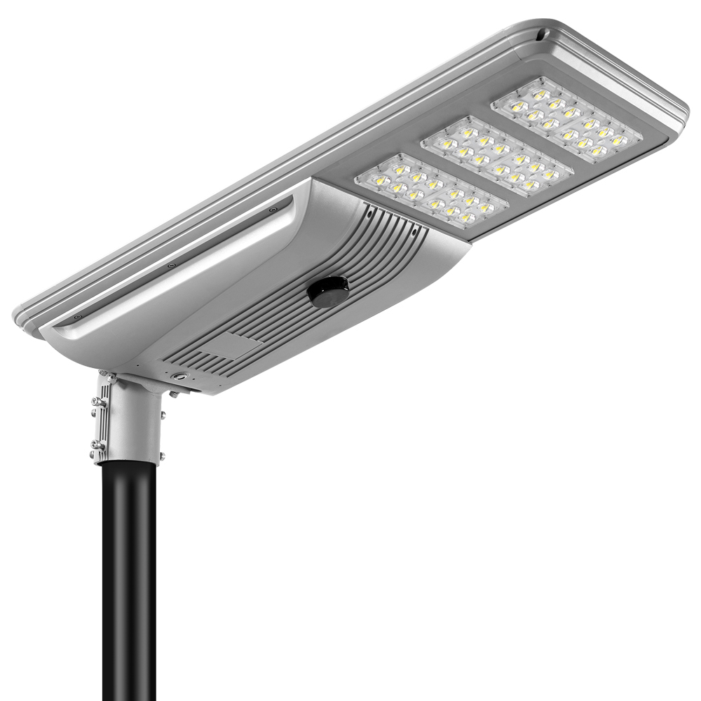 Super Brightness 60 Watt LED Lamp Waterproof IP65 All in One Solar Street Light Including or Excluding Lighting Pole