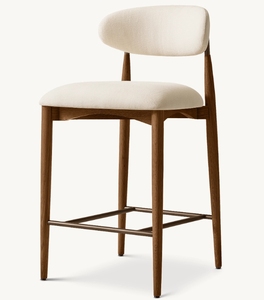 Customized Modern Wood Frame Outdoor <strong>Bar</strong> <strong>Stool</strong> for Dining Room Hotel Kitchen Island Commercial High Height Chair - Product Image 2