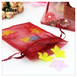 7x9 9x12 <span class=keywords><strong>10x15</strong></span> 13x18cm Luxe Pas Cher Prix Coloré <span class=keywords><strong>Organza</strong></span> Cadeau Sacs Cordon Bonbons Bijoux Emballage Sac Avec Logo Personnalisé - Product Image 6