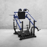 Machine de Squat Inversé à Tube Ovale Sans Entretien, Équipement de Fitness Commercial pour Salle de Sport, Entraîneur Double Usage pour Jambes et Fessiers Inversés