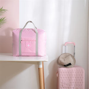 טהור צבע כבד החובה שדה תעופה מתקפל גדול קיבולת עמיד למים מתקפל תיק נסיעות אחסון מזוודות תיק - Product Image 6