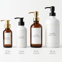 Étiquettes personnalisées pour flacons d'huile capillaire et pour le cuir chevelu, pour l'emballage de sérum nourrissant, autocollants cosmétiques noir et or avec instructions et code-barres