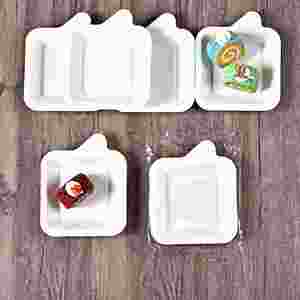 Assiettes carrées jetables empilables en bagasse de canne à sucre, prix usine, pour boulangeries et services de restauration - Product Image 1