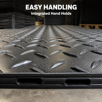 Tapis de soutien portables 4x8 en PEHD pour grue, protection du sol, stabilité accrue, compatible OEM