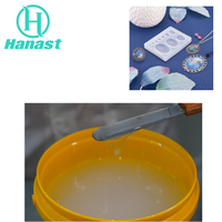Caoutchouc de silicone liquide platine haute transparence 1:1 de qualité médicale pour moules de figurines en résine transparente Hanast