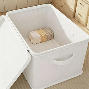 SND6012 Caja de Almacenamiento con 6 Compartimentos, Rectangular, Color Sólido, Organizador de Ropa con Cerradura de Combinación para el Hogar y Almacenamiento Infantil - Product Image 1