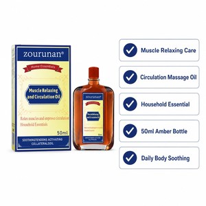 Aceite <span class=keywords><strong>de</strong></span> Masaje Relajante Muscular Zourunan 50ml, Botella <span class=keywords><strong>de</strong></span> Vidrio Ámbar, Para Uso Externo en la Piel, Confort, Esencial para el Hogar, Venta al Por Mayor, OEM, Marca Privada - Product Image 2