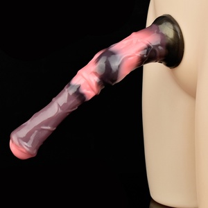 YOCY Realistic Horse <b>Dildo</b> Animal Cock Sex Toy for Female Male Penetration Anal Masturbator Soft Silicone Butt Plug - Product Image 1