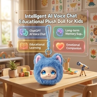Intelligente KI-Sprachchat-Lernpuppe für Kinder, superweich mit PP-Baumwollfüllung, auch zur Stresslinderung bei Hochzeiten