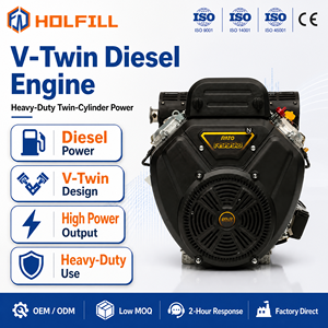 เครื่องยนต์เบนซิน Tide Master <span class=keywords><strong>R999</strong></span> 35 แรงม้า 999 ซีซี V Twin 4 จังหวะ ระบายความร้อนด้วยอากาศ สตาร์ทไฟฟ้า 24.5 กิโลวัตต์ 3600 รอบต่อนาที รับประกัน 1 ปี สำหรับเครื่องกำเนิดไฟฟ้า - Product Image 1