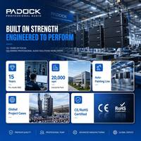 PADOCKxz-18s Dual 10" Line Array Speaker - Active/Passive en option, audio de scène certifié 1000-1200W