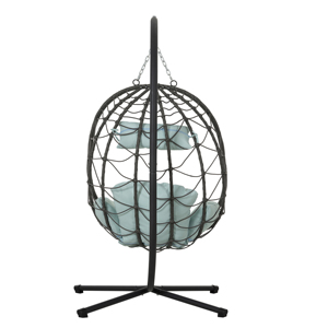 Support de chaise suspendue en acier moderne pour l'extérieur, chaise suspendue de patio, support de chaise suspendue pour chambre à coucher, salon, balcon, jardin - Product Image 3