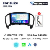 MEKEDE MS Voice Control Android radio 2 din pour Nissan Juke 2010-2014 8 + 128g auto radio car-play + auto split screen gps navigator